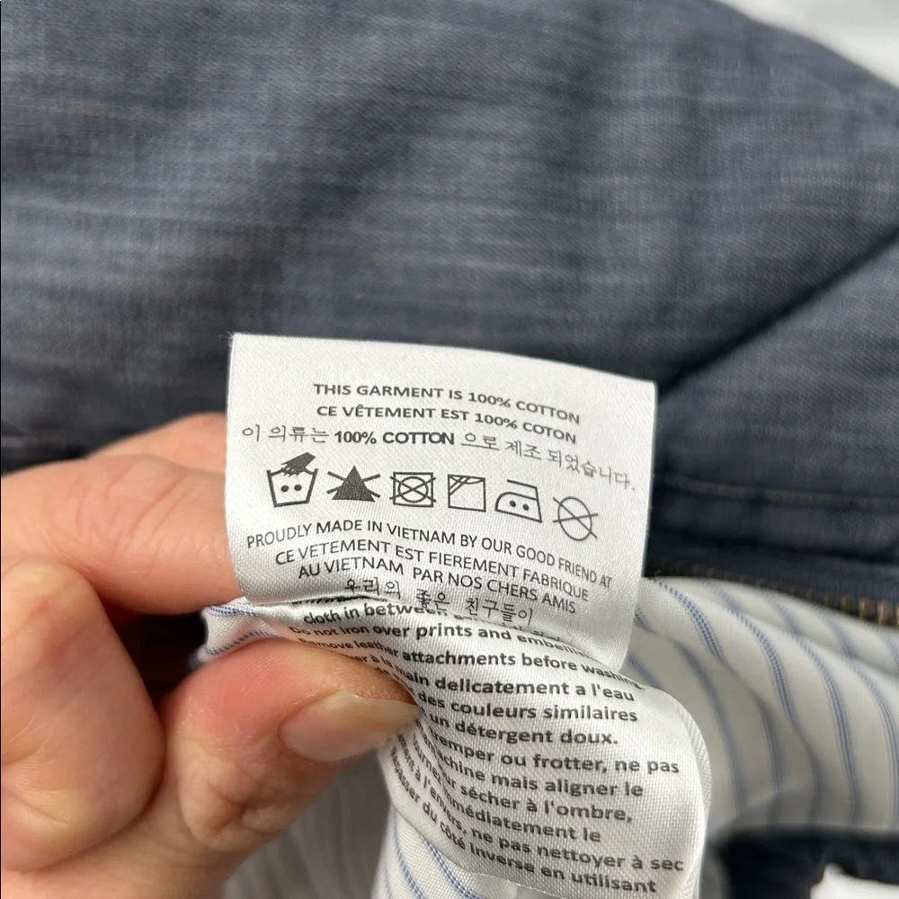 Marshall Artist Quilted Gilet Vest Blue Cotton Zip Men’s L - Picture 9 of 11